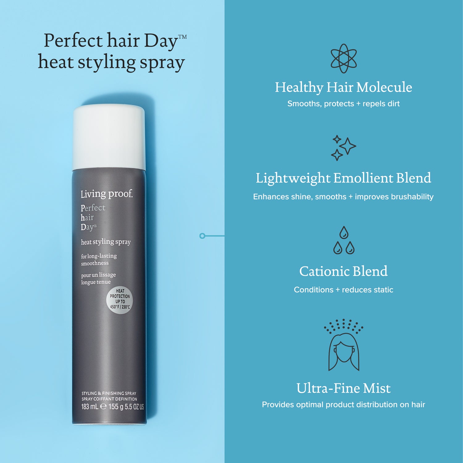 Perfect hair Day™ Heat Styling Spray